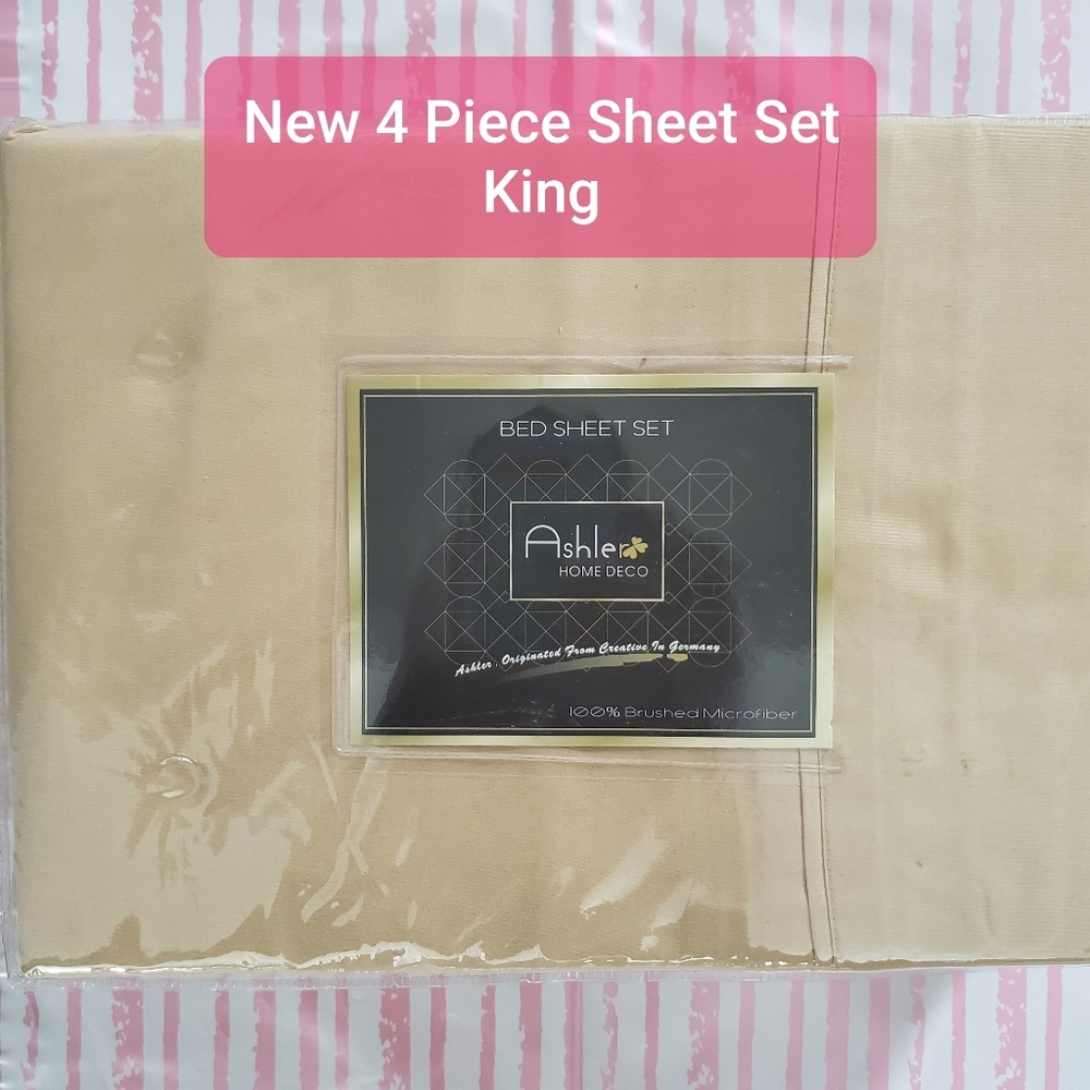 New 4 piece King sheet set